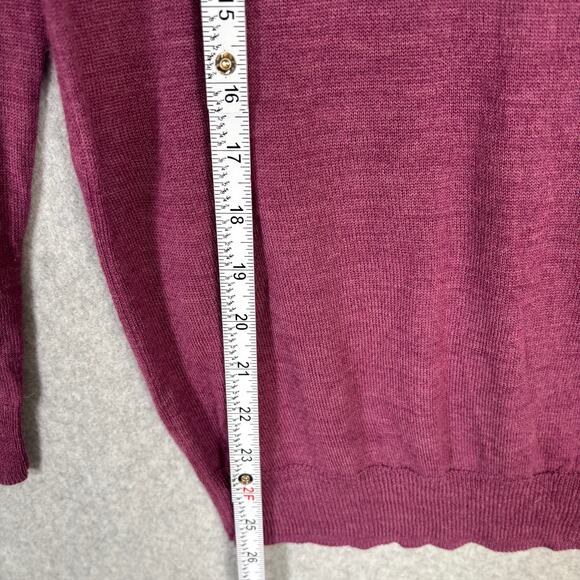Fenn Wright Manson Sweater Women Small Pink Merino Wool Thin Casual Classic READ - Picture 5 of 9